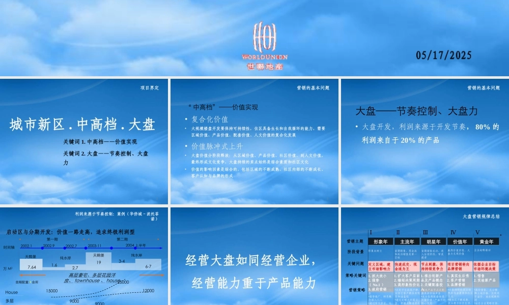 世联-沈阳翰文外滩项目营销准备阶段沟通