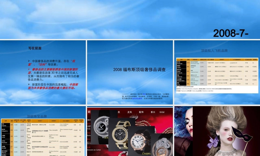 世联世界顶级奢侈品品牌研究