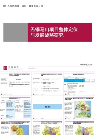 世联-无锡马山项目整体定位与发展战略研究-(广西中桂