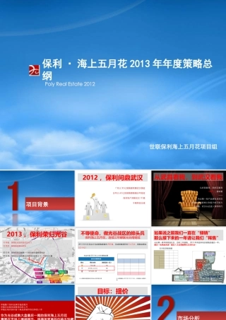 世联武汉某地产海上五月花XXXX年年度策略14076914