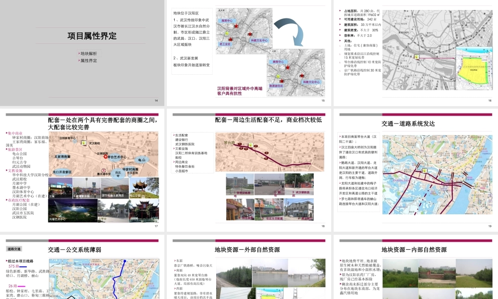 世联-武汉三江航天汉阳春江花月赫山地产项目定位和整体发展战略-171PPT