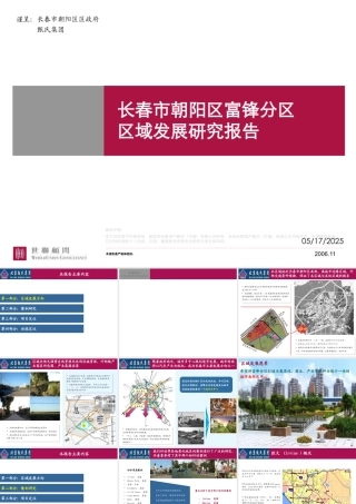 世联-长春富锋镇项目整体定位及发展战略 (NX)