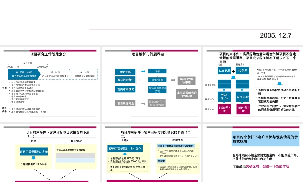 世联-长沙金外滩项目整体定位与发展战略报告