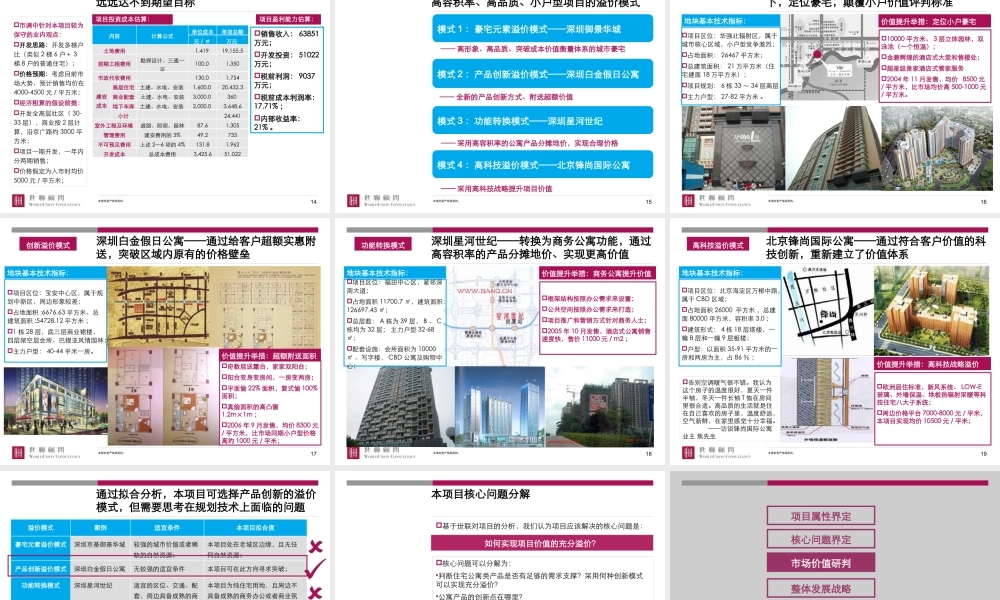 世联-郑州江泰置业京广南路项目整体策划报告