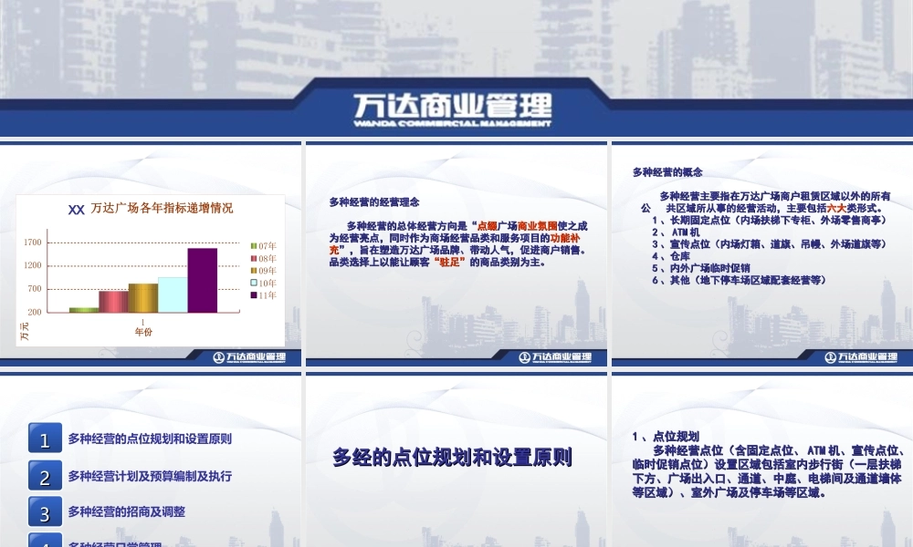 万达多种经营管理工作(上)(PPT20页)