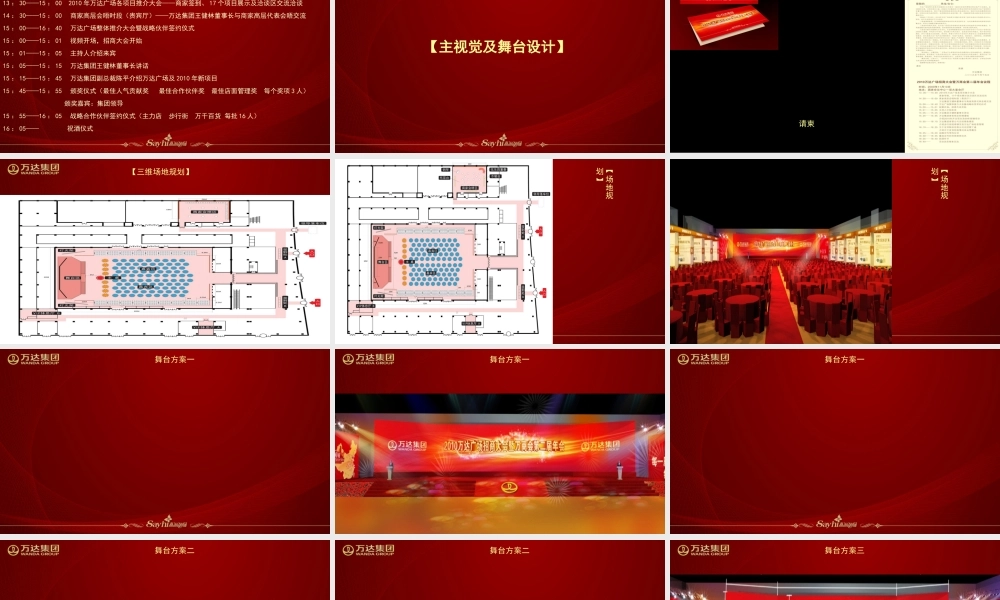 万达广场招商大会策划(PPT31页)