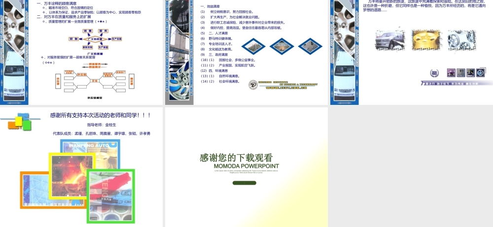 万丰奥特集团企业文化