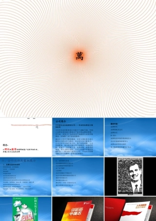 万风堂 案例 设计案例 公司宣传画册