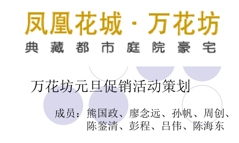 万花坊元旦促销活动策划