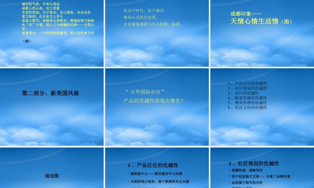 万华国际社区品牌广告与营销