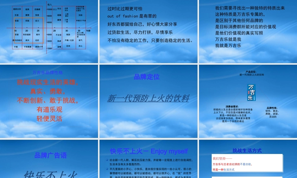 万吉乐年度营销计划讲义