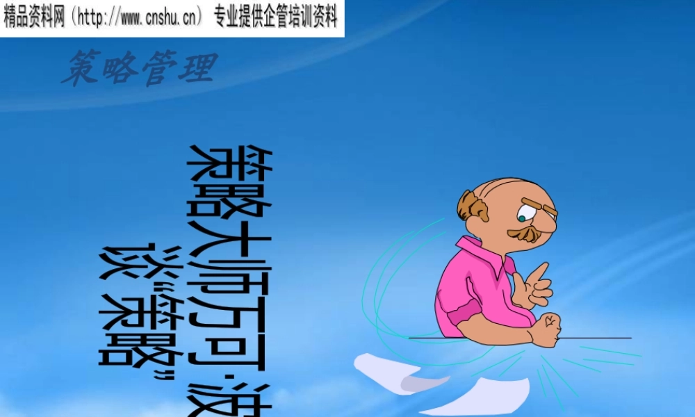 万可·波特-策略管理（PPT116）