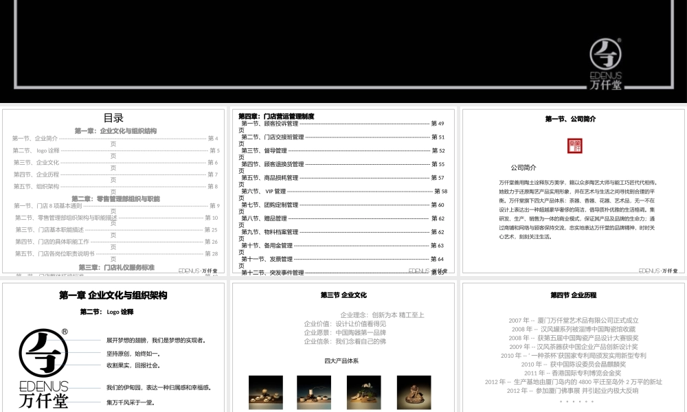 万仟堂门店运营管理手册(最终版)