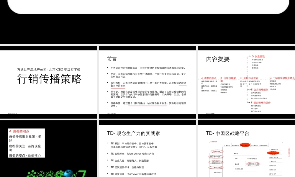 万通国际商务总部项目推广策划全案920198695