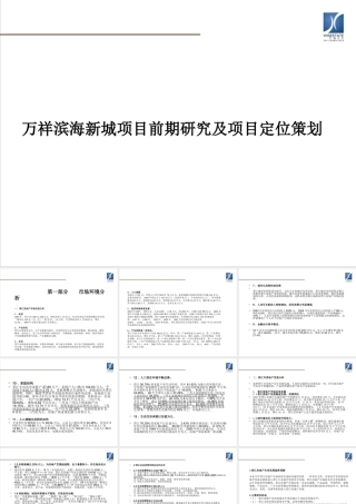 万祥滨海新城项目前期研究及项目定位策划133027662