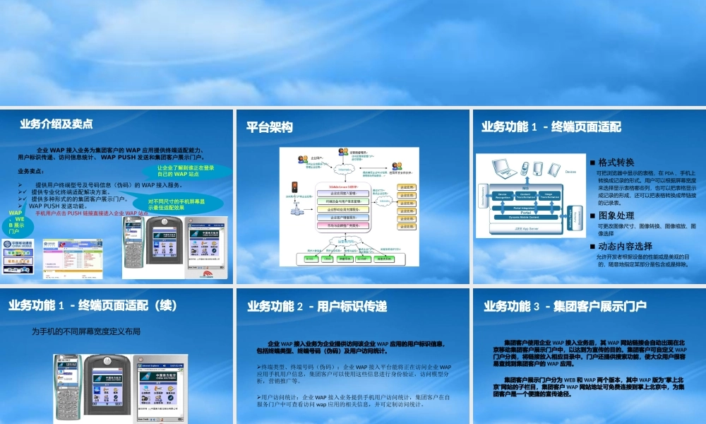 下载《企业WAP接入业务客户手册》完整版本（ppt版）-