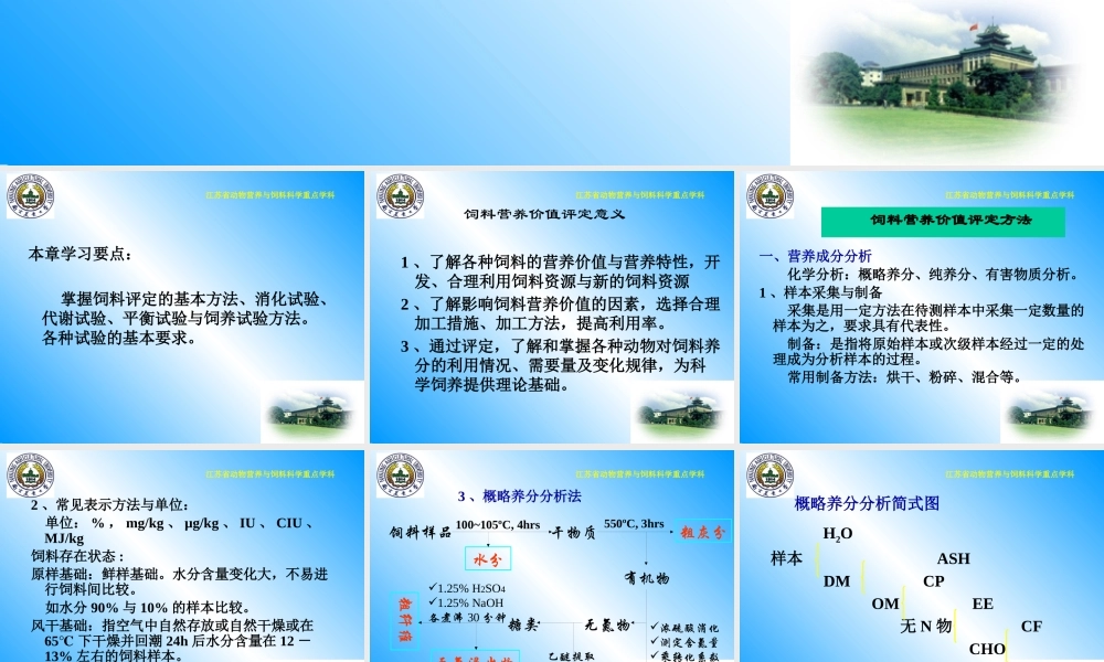 下载第三章饲料营养价值评定-PowerPointPr