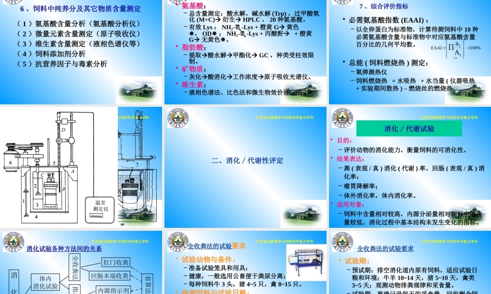 下载第三章饲料营养价值评定-PowerPointPr