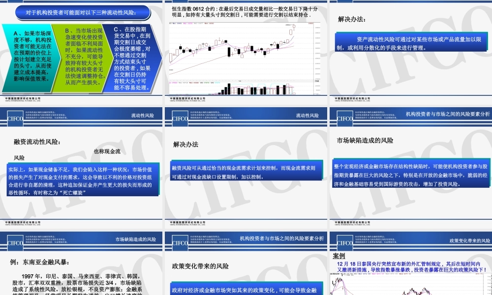 一、对股指期货风险管理的认识