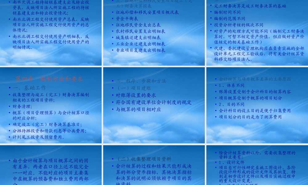 一、竣工财务决算的概念竣工财务决算是全面反映项目建