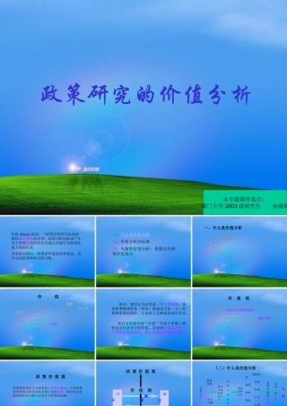 一、政策研究中的价值分析