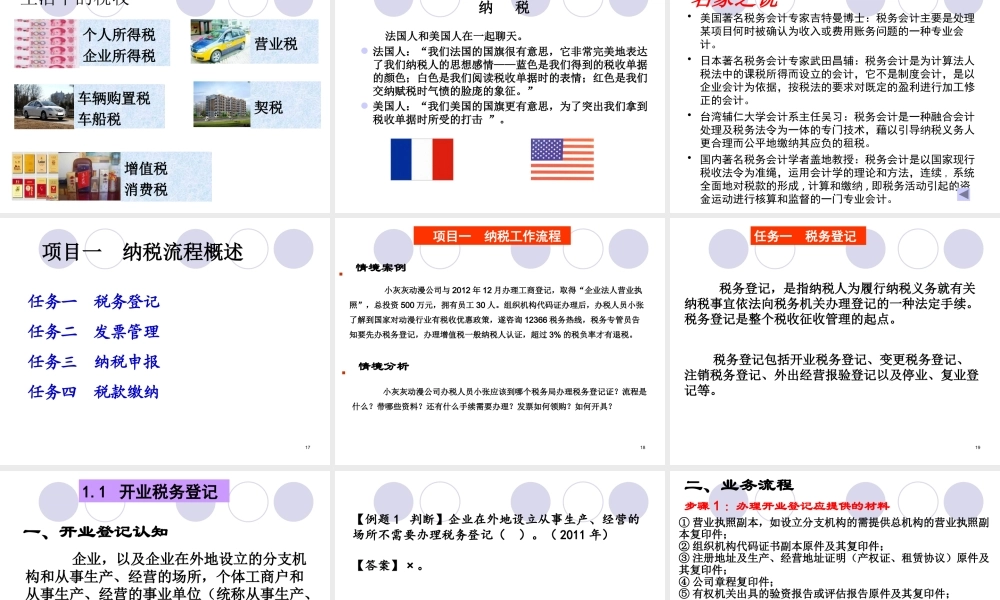 一__纳税流程概述