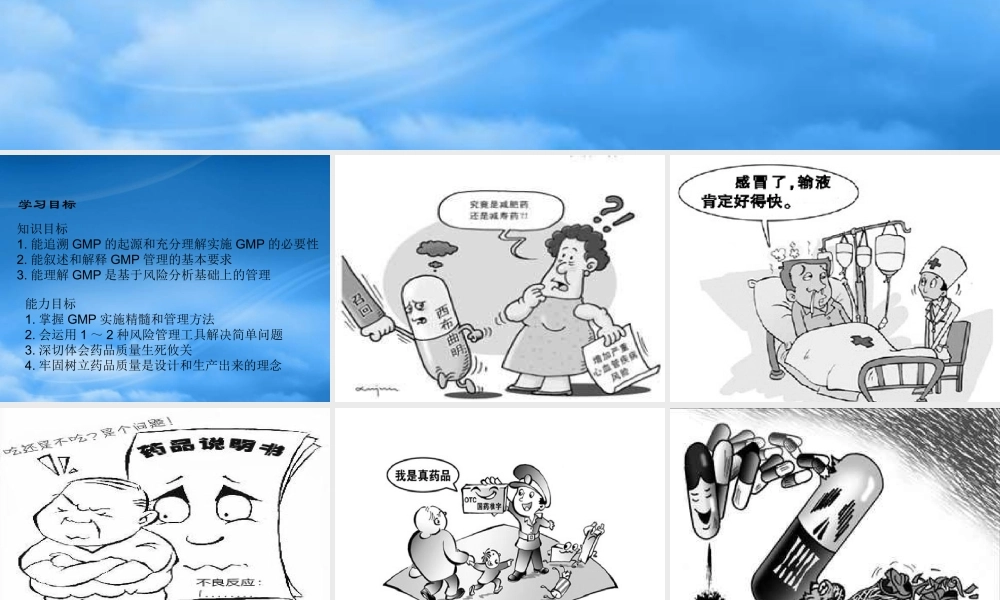 一GMP实施与管理理论准备