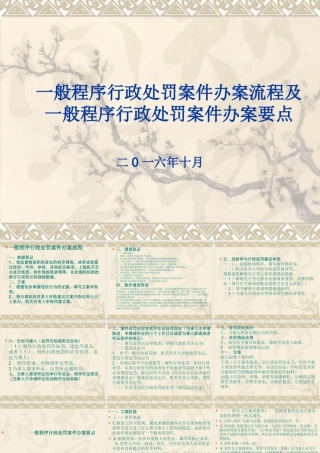 一般程序行政处罚案件办案流程课件