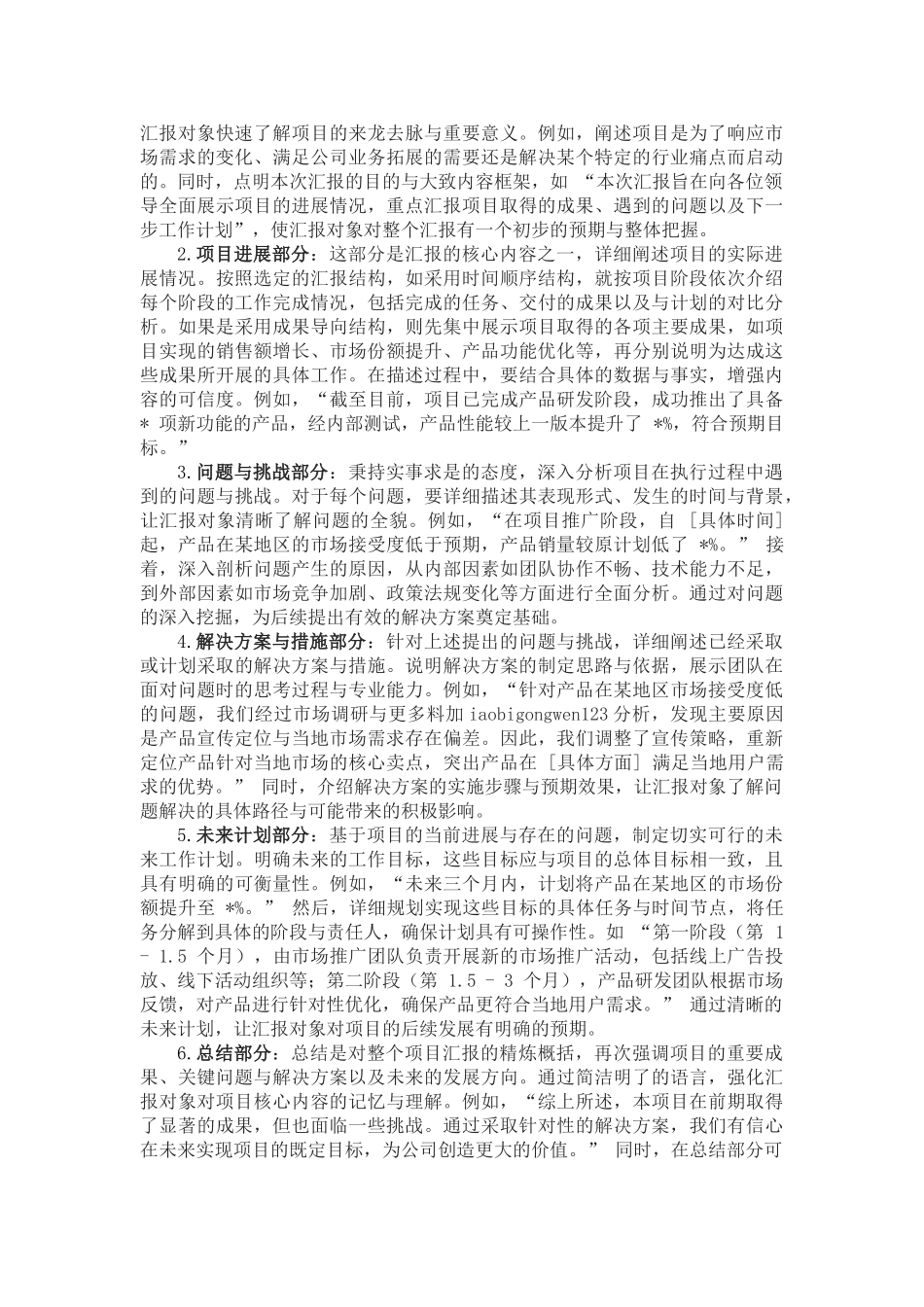 20250318撰写项目汇报的要点与技巧：打造清晰高效的沟通桥梁_第3页
