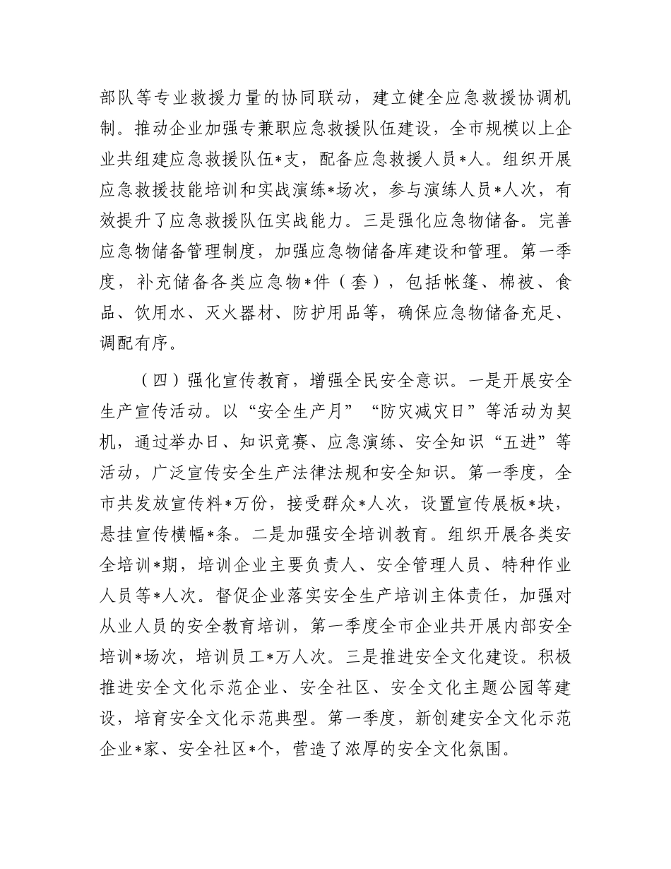 市应急管理局2025年第一季度工作总结_第3页