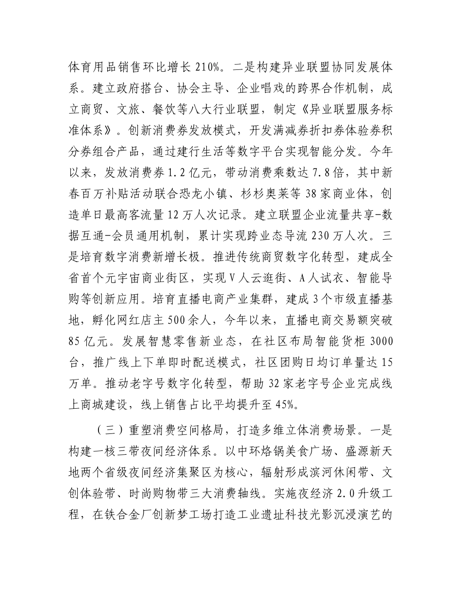 市政府关于消费提振工作情况的报告_第3页