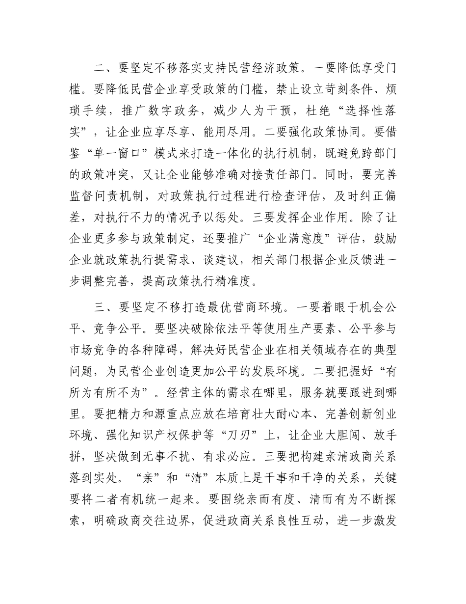 20250321研讨发言：坚定不移促进民营经济健康发展、高质量发展_第2页