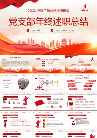 202501092024年党支部党建工作总结及下步工作打算PPT
