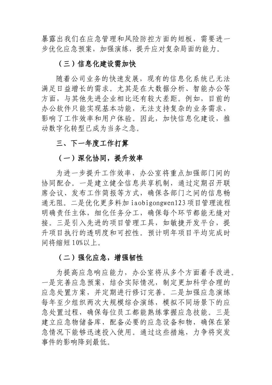 202503182024年工作总结（集团公司办公室）_第3页