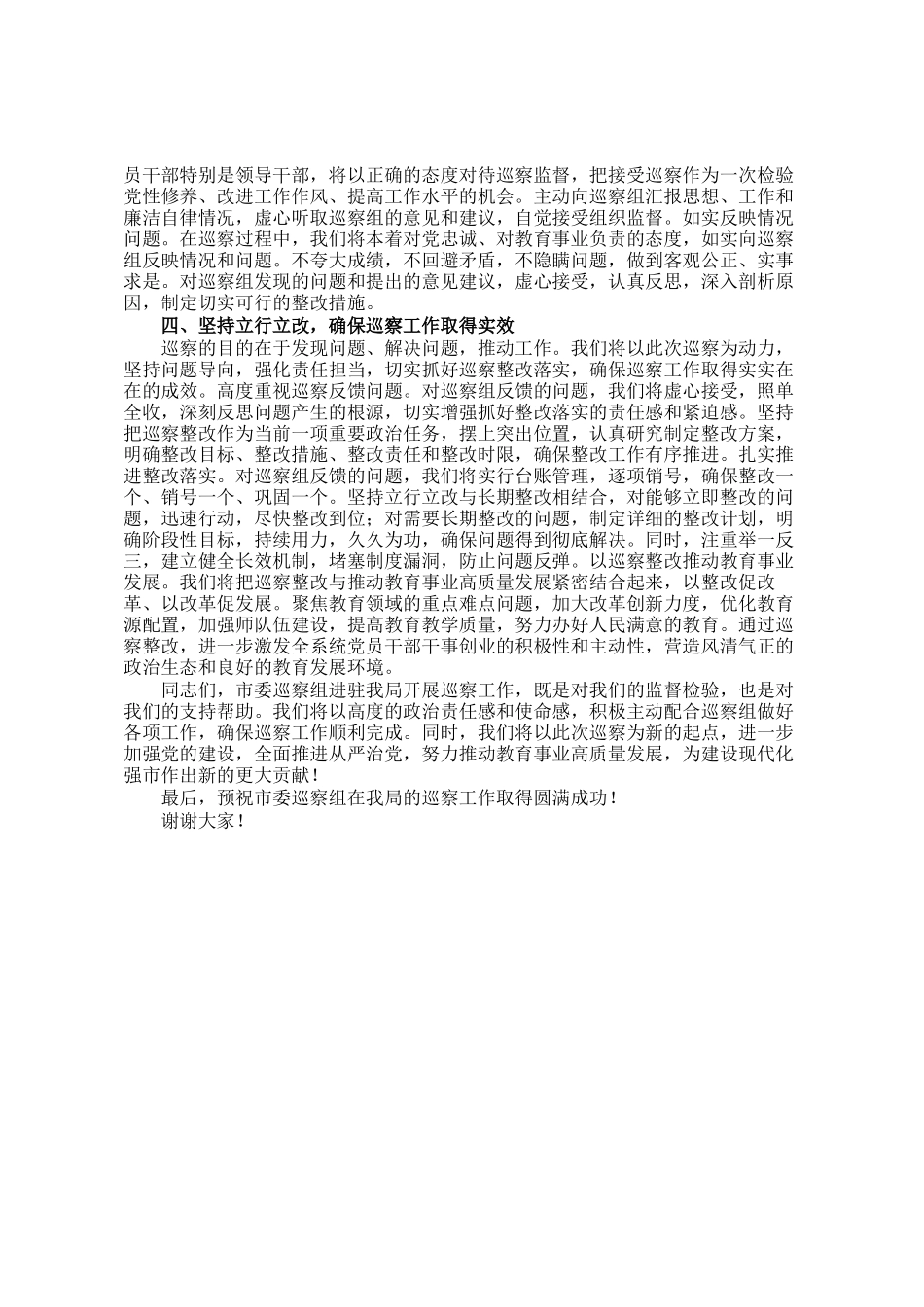 在2025年市委巡察启动会上的表态发言_第2页