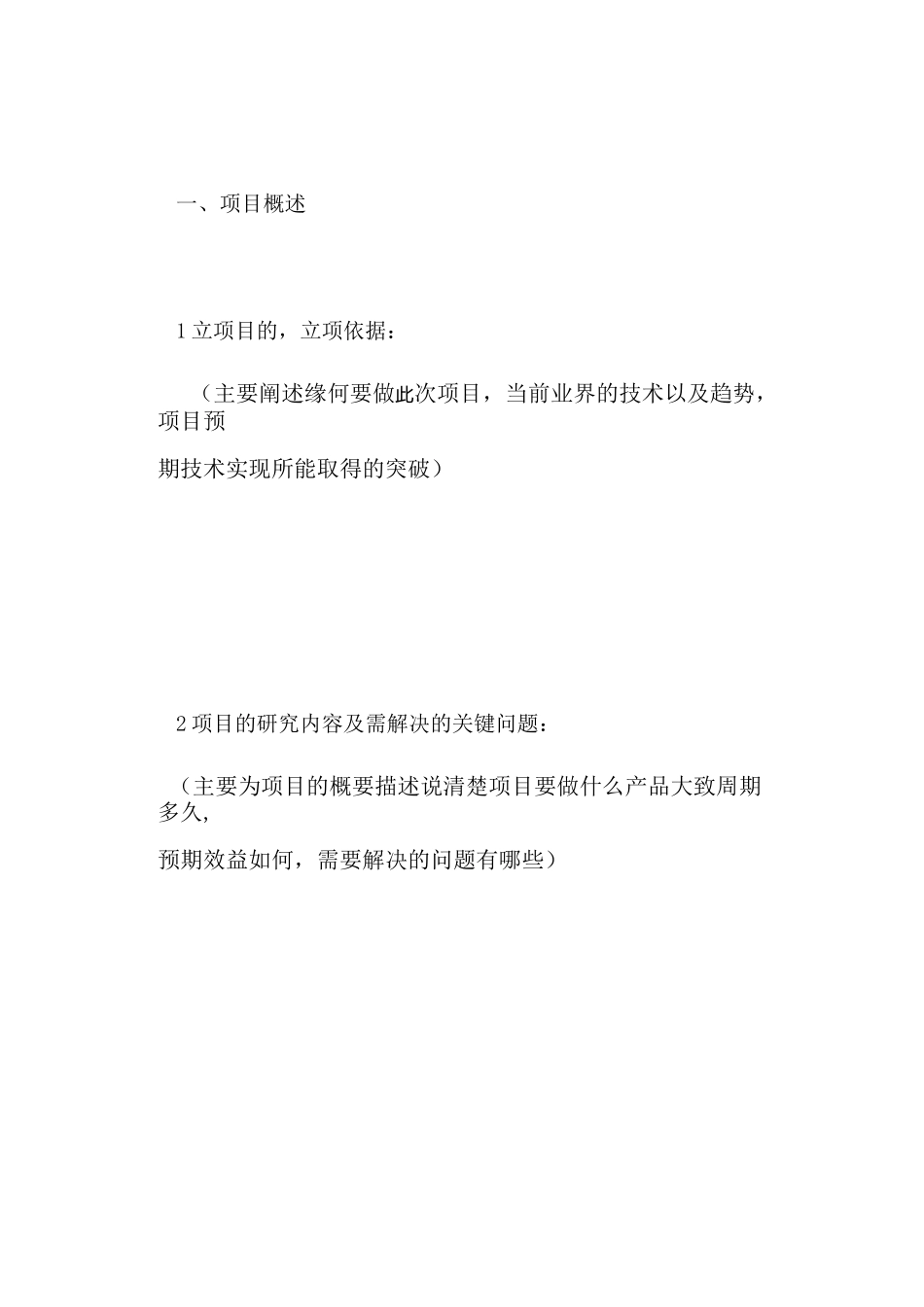 公司项目立项书_第3页