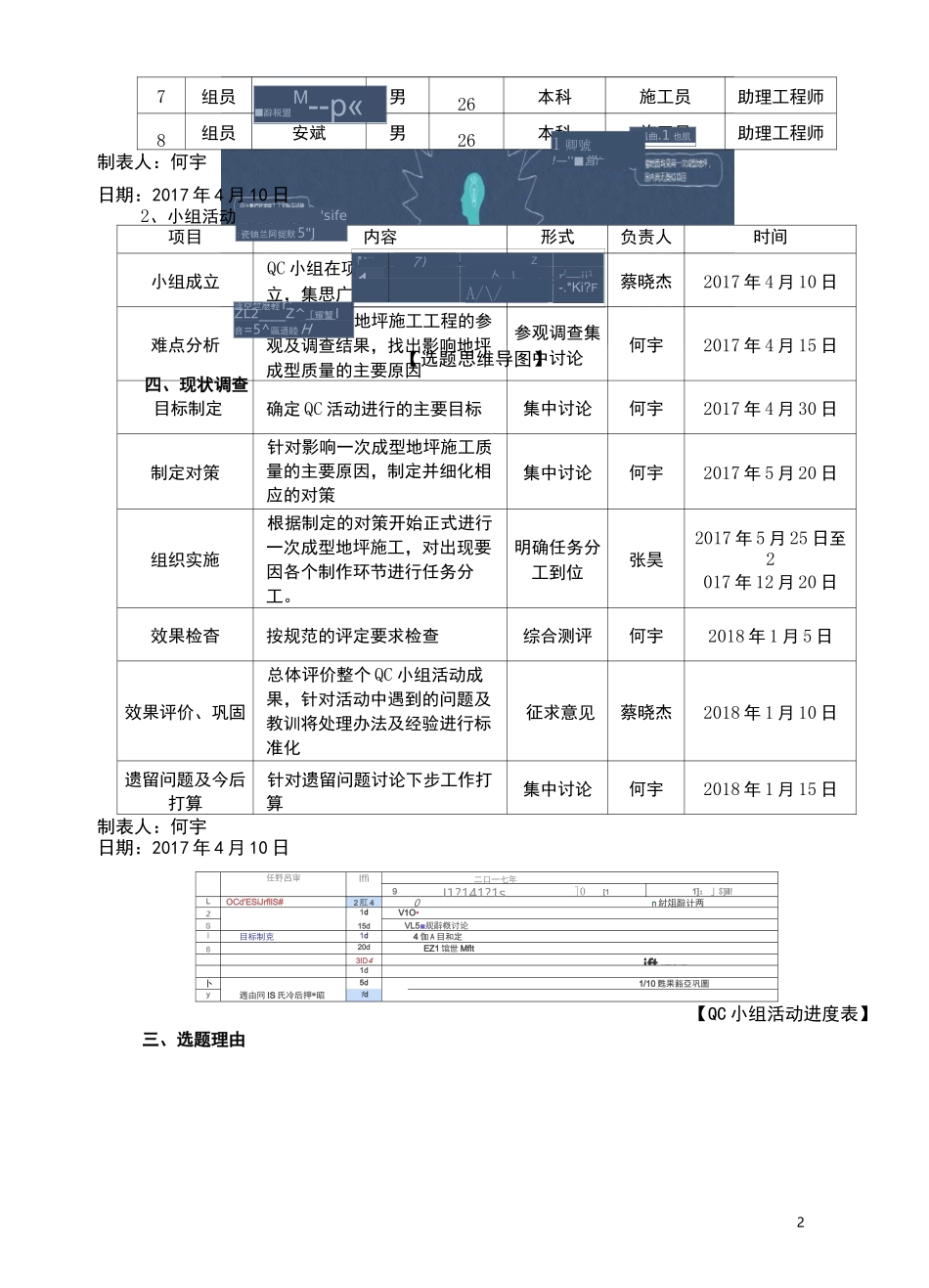QC小组活动成果-一次成型地坪施工质量控制_第2页