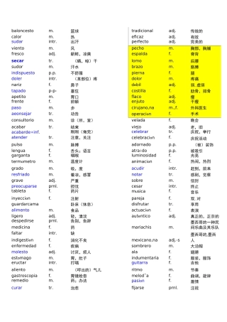 现代西班牙语第二册_单词