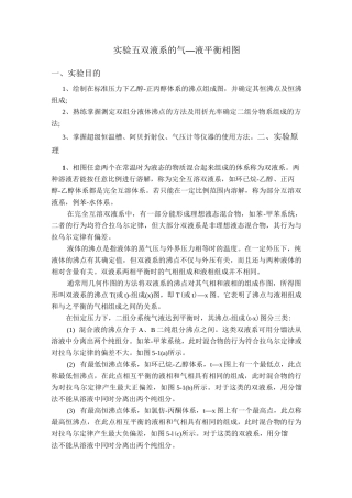 双液系的气—液平衡相图