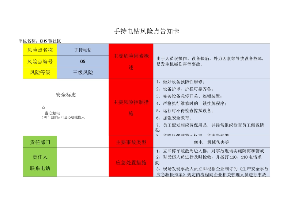 机械等安全风险告知卡_第3页