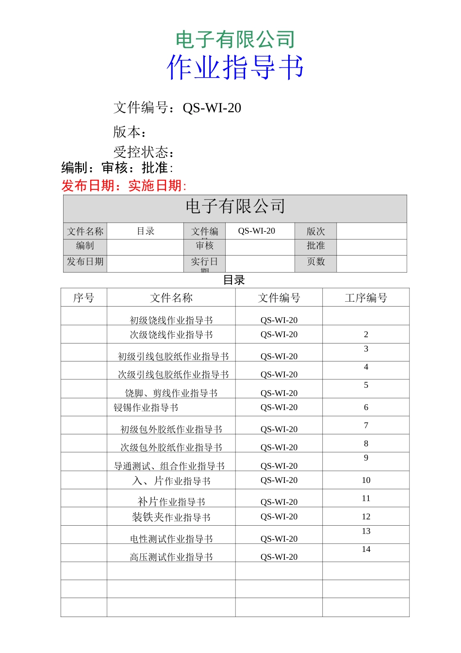 电子作业指导书模板_第1页
