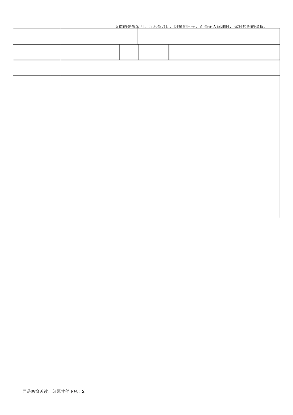 领导干部廉政谈话记录表(新)_第2页