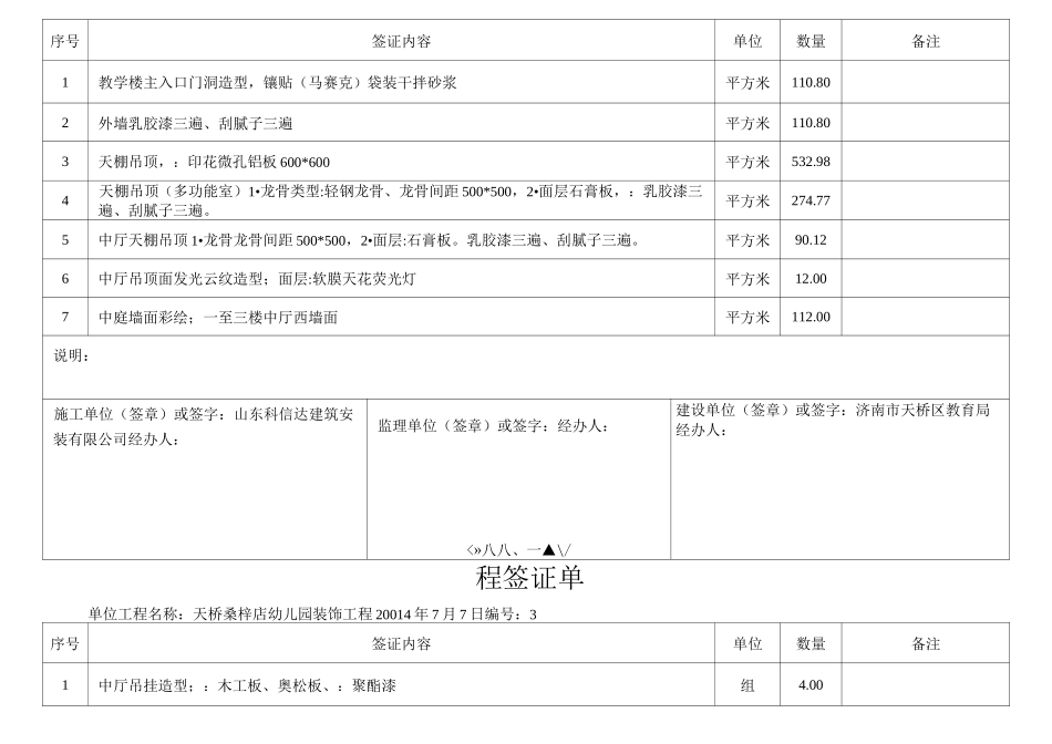 工程签证单(结算)_第2页