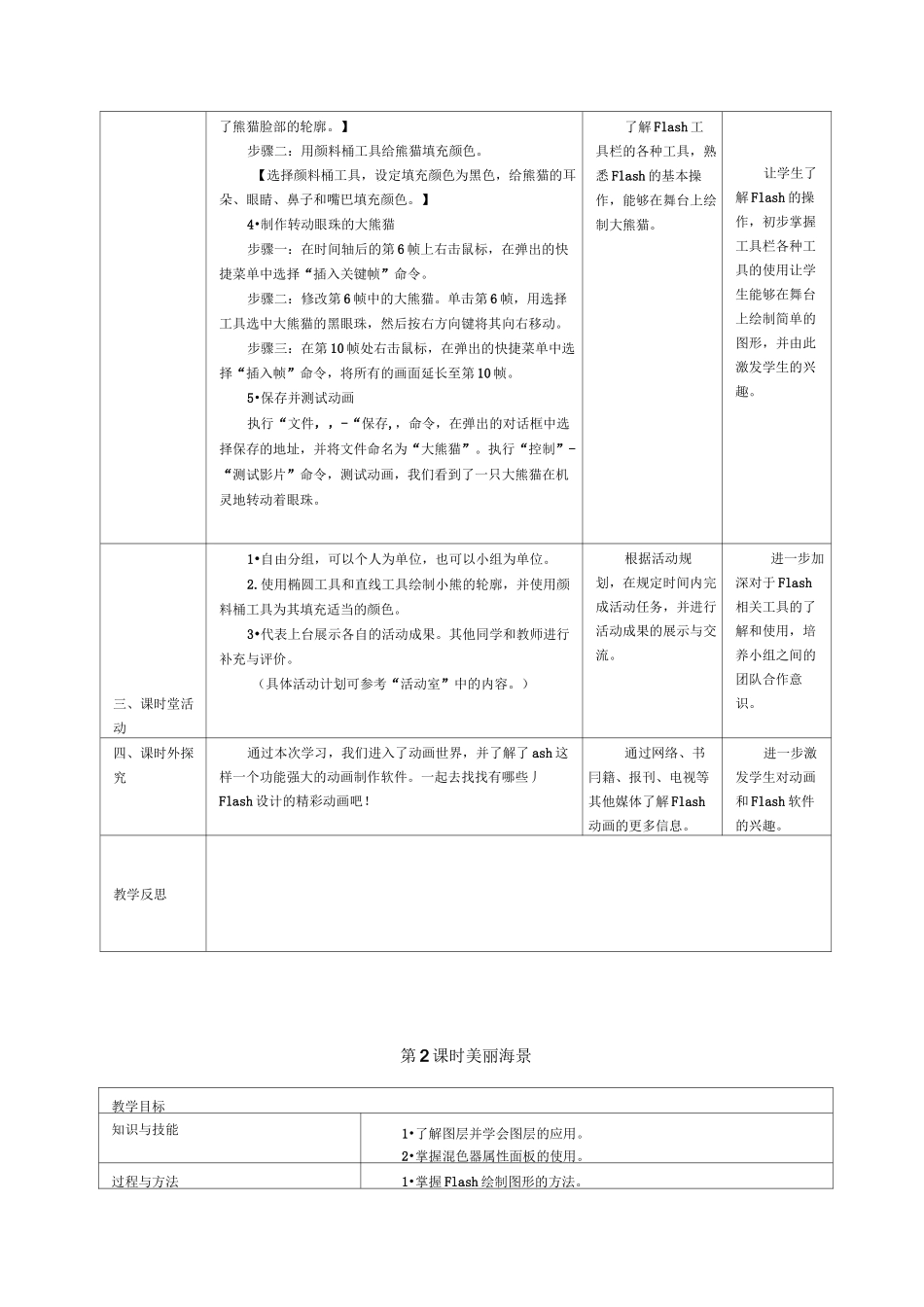 六年级下册信息技术教案(南方出版社)_第3页