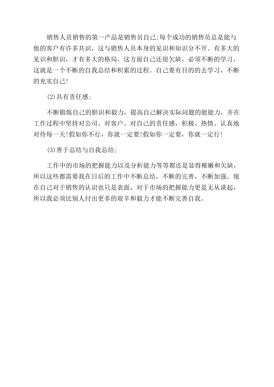 销售业务员7月度工作总结范文_第2页