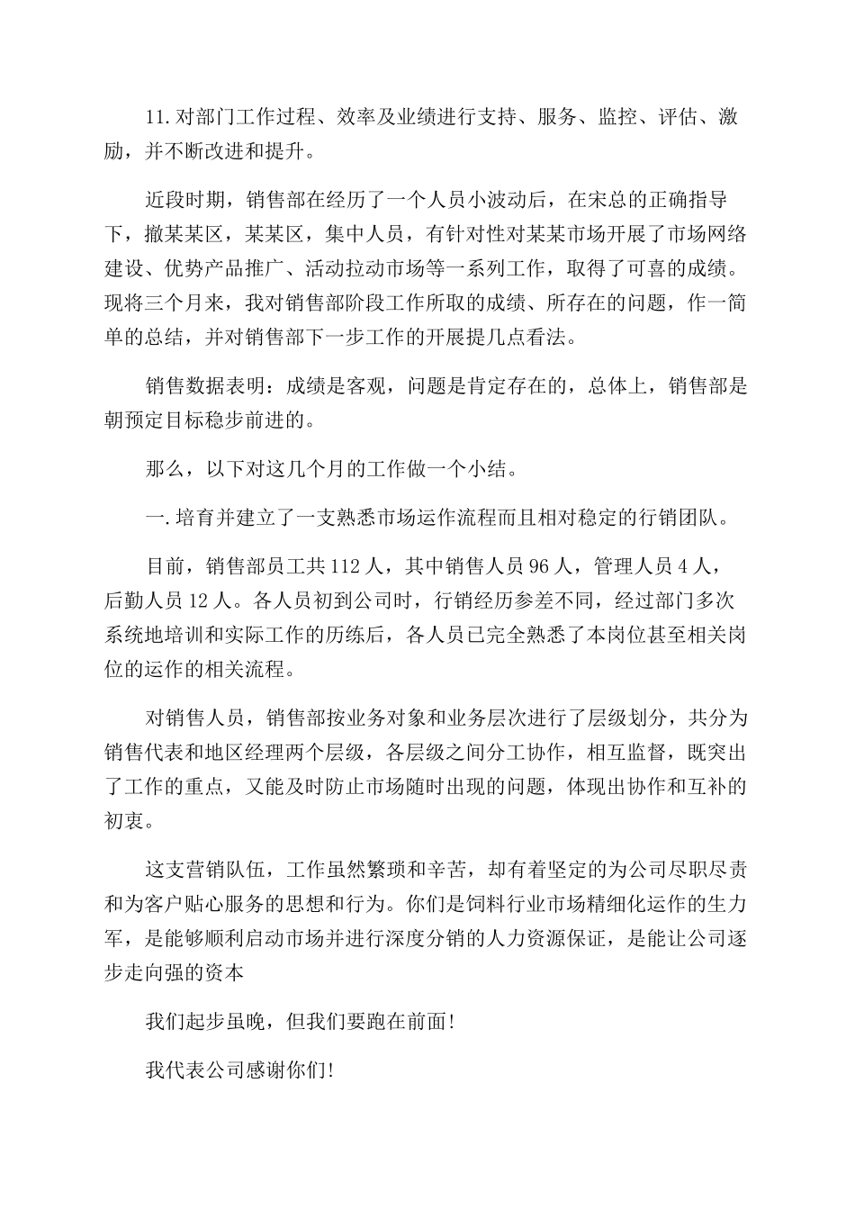 销售主管年度工作总结范文2024_第2页