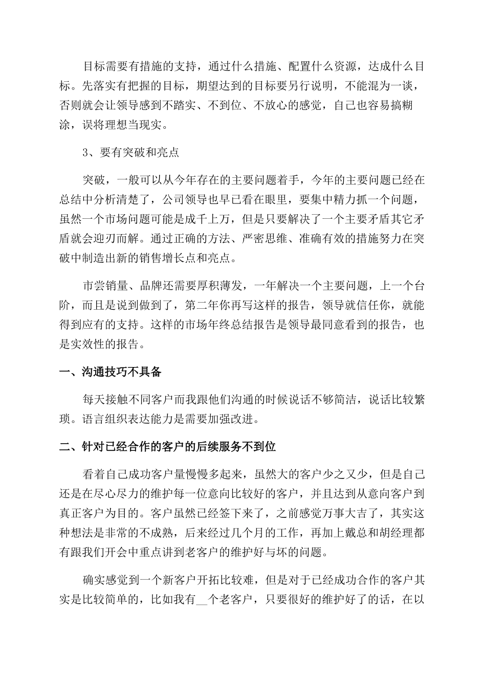 销售员公司年终工作总结范文报告范文2024_第3页