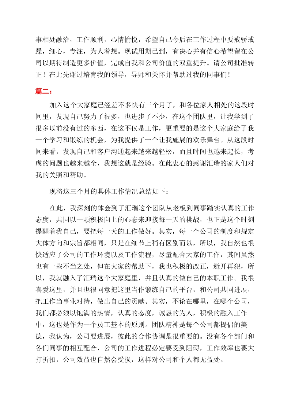 销售员试用期转正工作总结范文_第3页