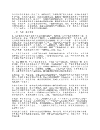 销售总监工作总结