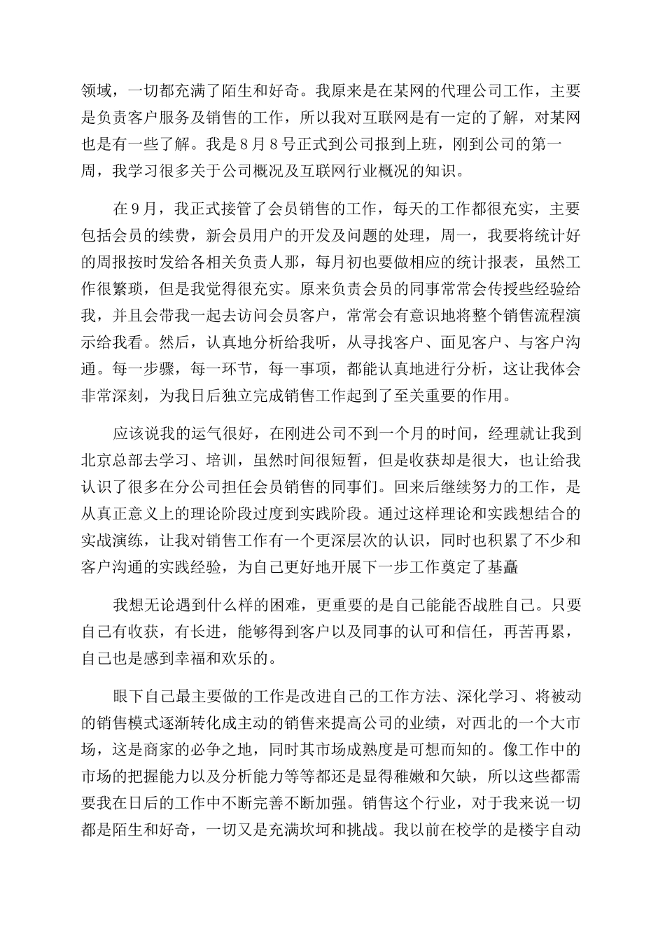 销售试用期工作总结范文4篇_第3页
